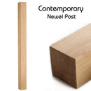 Contemporary Blank Wood Newel Post