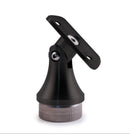 NeroSteel Black Metal Pivotable Round Handrail Support