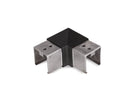 NeroSteel Black Metal Square Connector for 40mm square tubes