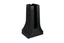 NeroSteel Black Metal Chameleon Floor Glass Clamp for glass up to 3-1/32" thick