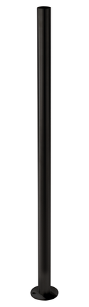 NeroSteel Contemporary Black Metal Round Newel Post