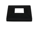 NeroSteel Black Metal Square Flange Canopy for 40mm Square Rail