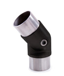 NeroSteel Black Metal Round Pivotable Connector for round tube systems