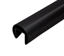 NeroSteel Slotted Round Rail for LED or Glass System