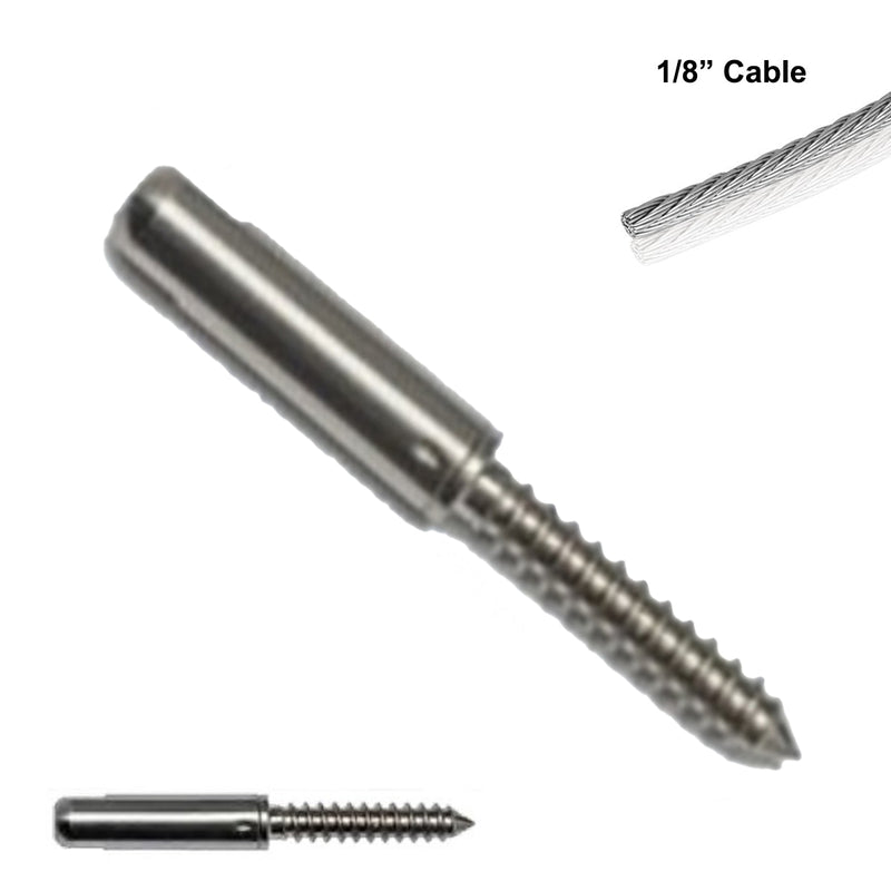 Cheap Stainless Steel Stair Parts Swagless Cable Tensioner with Lag Screw 