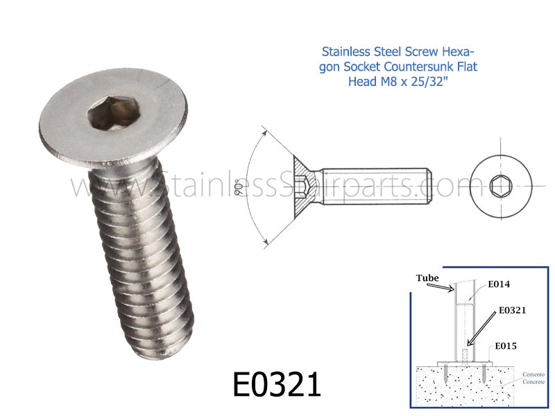 M8 Stainless Steel Screw