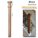 Modern Wood Square Box Newel Post