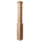 4891 Fluted Square Wood Box Newel Post