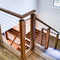 6084 Contemporary Red Oak Wood Stair Railing System