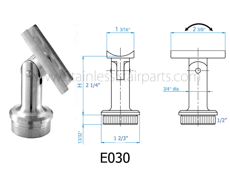  Stainless Steel Handrail Support