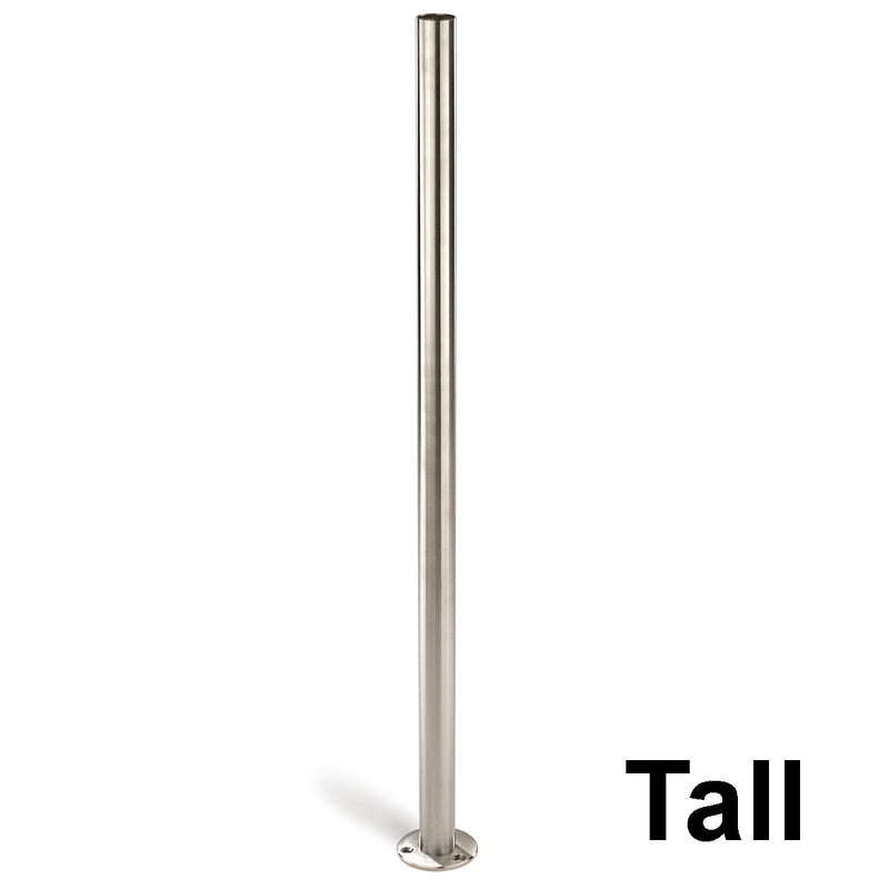 Stainless Steel 47" Tall Floor Mount Newel Post