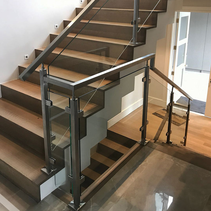 Contemporary Stainless Steel Modern Square Railing System