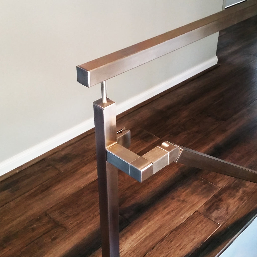 Square Railing For Protection E037600 Square Railing Handrail Support for Balcony - Stainless Stair ...