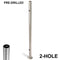 E0042-2 Pre-Drilled 2 Holes/End Stainless Steel Newel Post