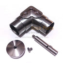 Stainless Steel 90 Degree Handrail Support Mounting Plate 