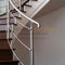 Angled stainless steel handrail support