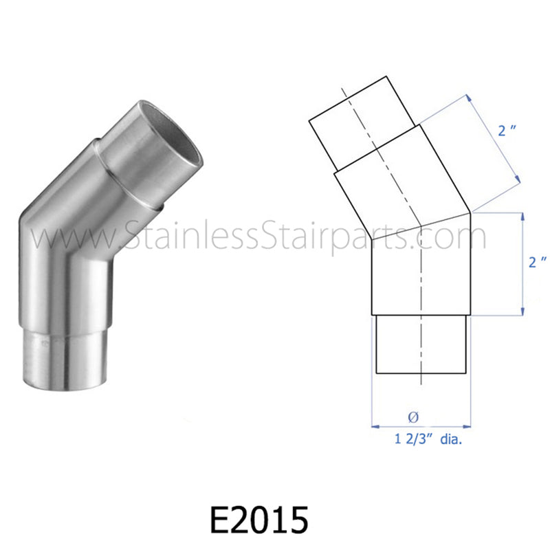 E2015 Elbow 45 degree angle