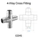 E2045 4-Way Cross Fitting