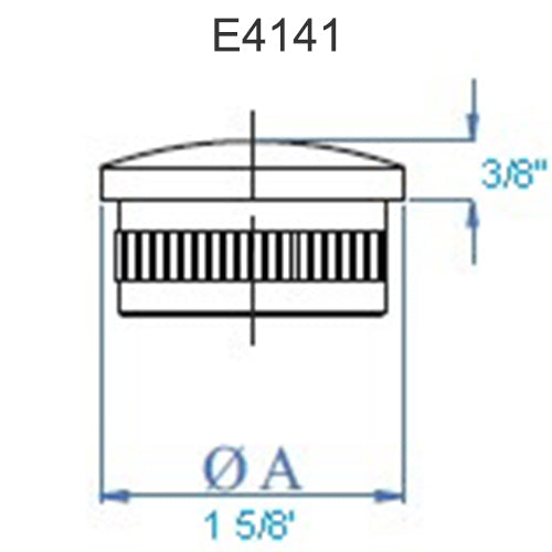 E4141 Stainless Steel End Cap