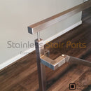 Contemporary stainless steel stair parts