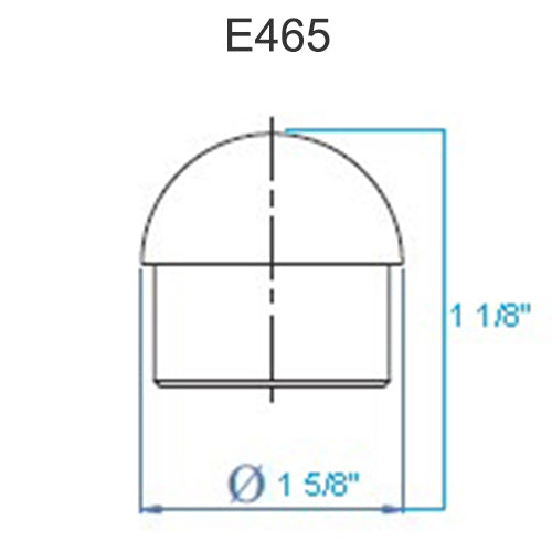 E465 Stainless Steel End Cap