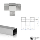 Stainless Steel Square Railing Fitting