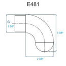 E481 Stainless Steel End Cap