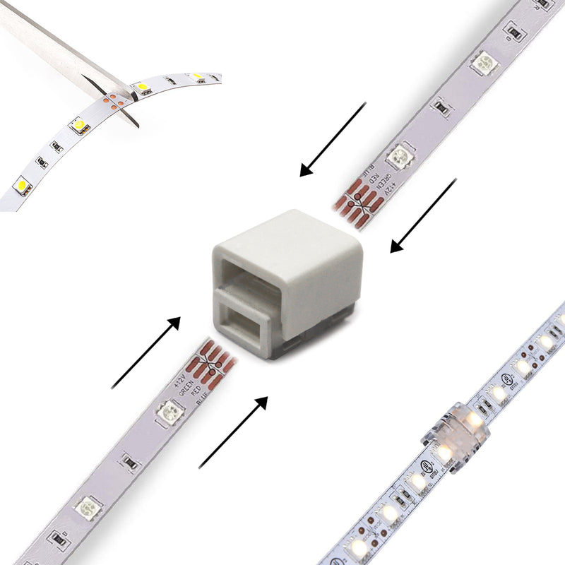 Stainless Steel ELED0003 LED Strip Light Linear Connector