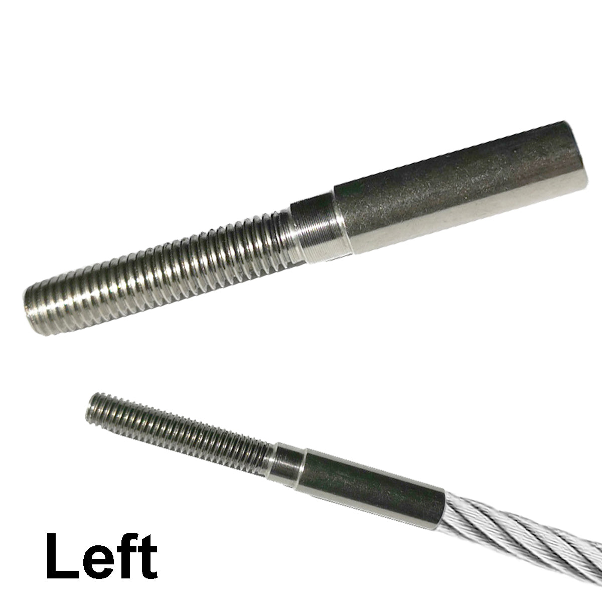 ETM05SX Stainless Steel Cable Threaded Terminal (Left) - Stainless ...