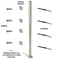Stainless Steel Cable Threaded Modern Railing Terminal (Left)