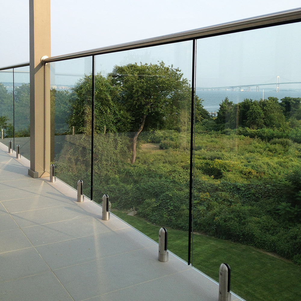 E1000424 Stainless Steel Round Cap Rail for Glass Railing Systems ...