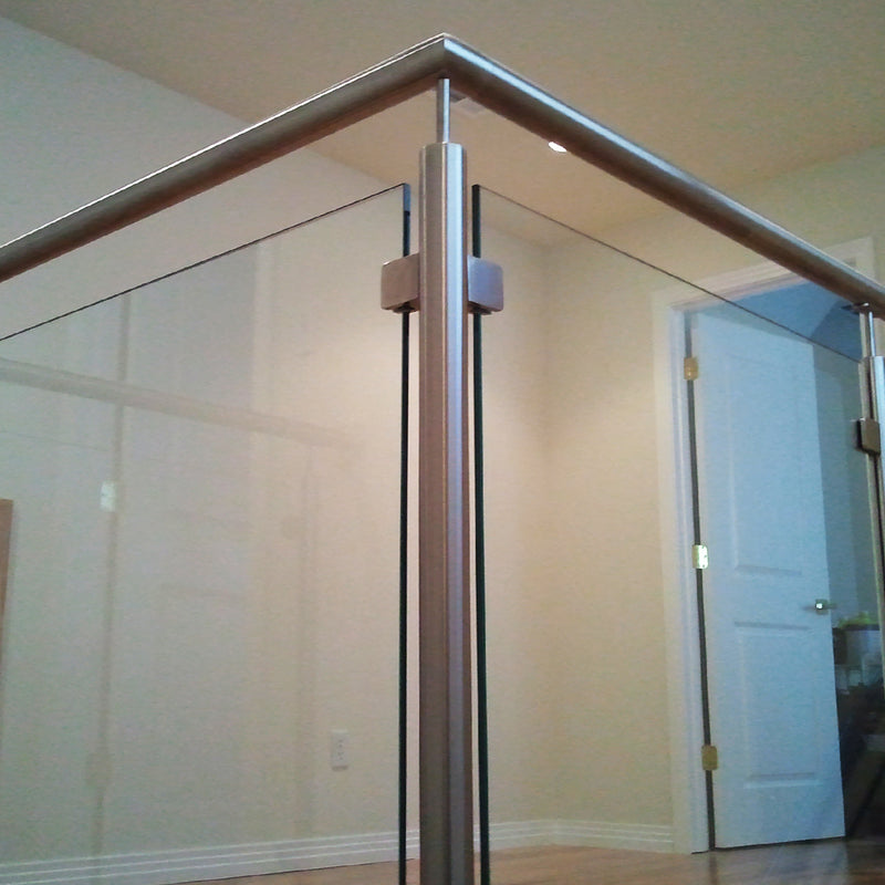 Contemporary Staircase Stainless Steel Newel Post Pre-drilled