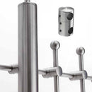 Double Stainless Steel Round Bar Holder