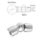 Stainless Steel Sraircase Railing E0074 Pivotable Round Bar Connector for Round Newel Post