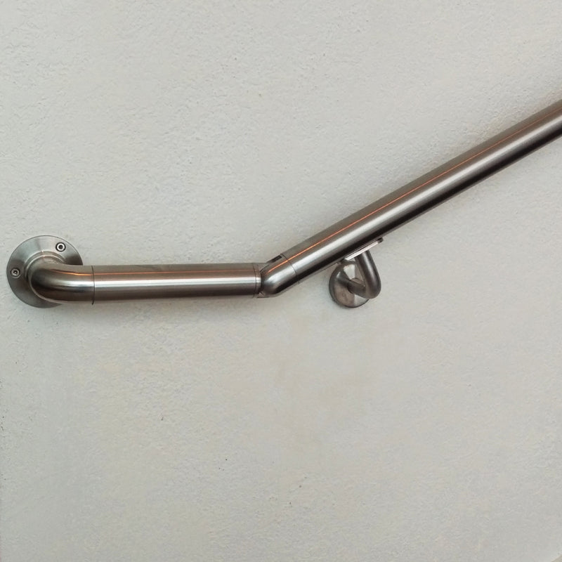 Modern E022/S Stainless Steel Wall Rail Bracket with Canopy