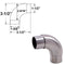 Stainless Steel 90 Degree Curved Elbow Fitting Connector