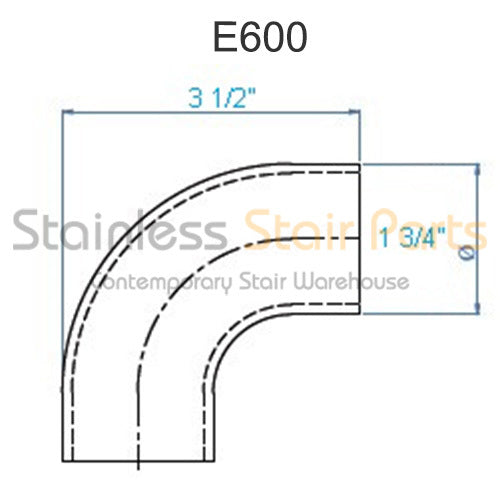 E600 Curved Elbow