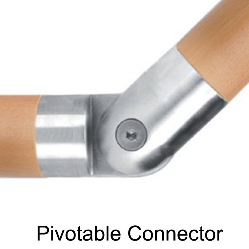 E605 Pivotable connector wood handrail