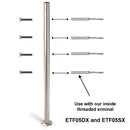 ED07sx Stainless Steel Rounded Head Screw M6 Cable Railing System