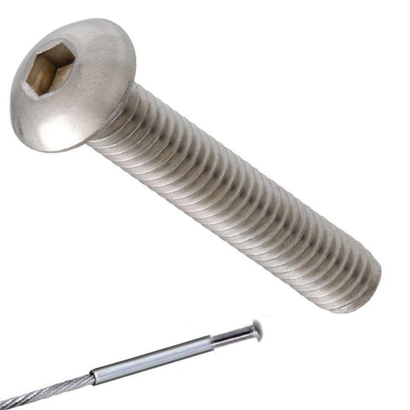 ED07 Stainless Steel Rounded Head Screw M6