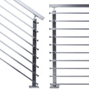 Contemporary Stainless Steel Stair Railing Flat Bar