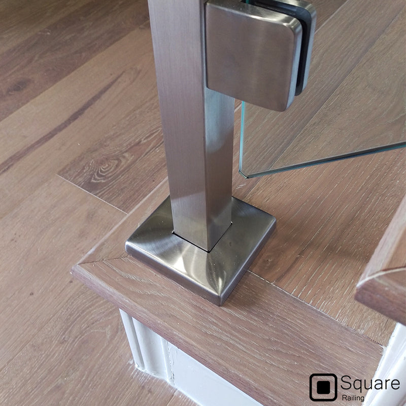 Contemporary Stainless Steel Newel Post