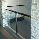 Flat saddle for flat handrail