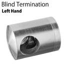 Round Bar Blind Termination "Left Hand" for Flat Surface
