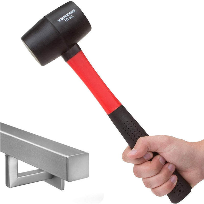 Tekton 30603 16 oz. Fiberglass Handle Rubber Mallet