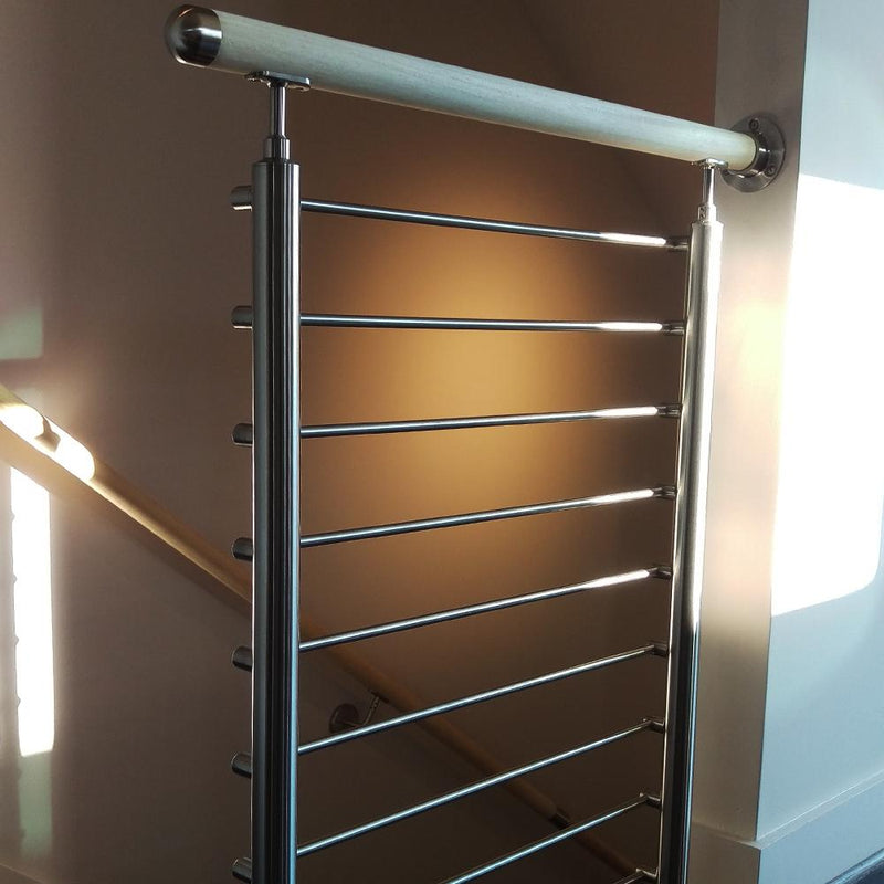 Contemporary Industrial Stainless Steel Railing