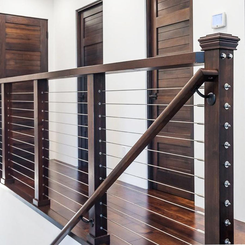 Modern Stainless Steel Cable Railing System Stair