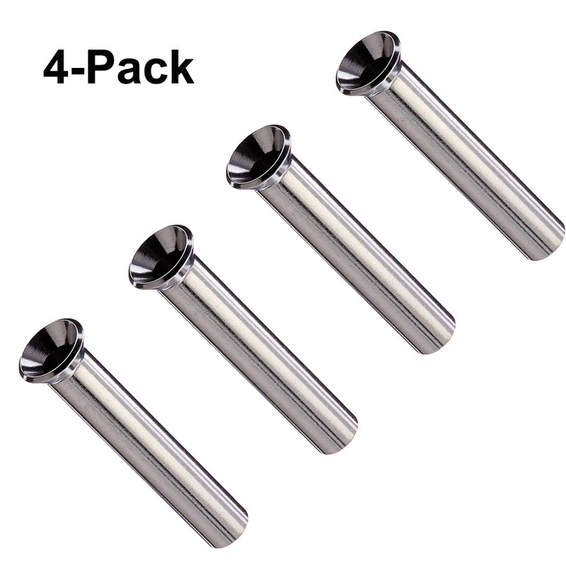 803980 Stainless Steel Modern Cable Protector Sleeves (4-Pack)