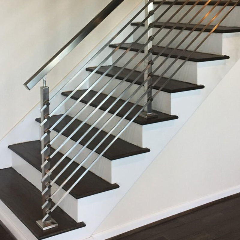 Modern Stainless Steel Flat Bar Railing System