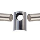 Stainless Steel Round Bar Holder Connector For Round Newel Post